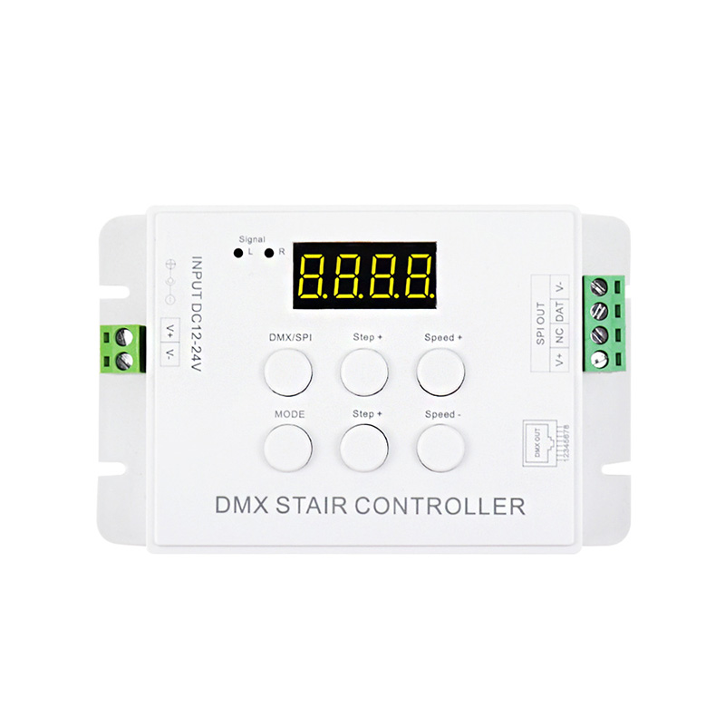DMX SPI LED RF Motion Sensor Stairs Lights Controller (Master and Subcontrol)